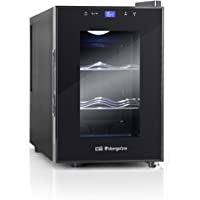 Los mejores  - Orbegozo VT 610 – Vinoteca 6 botellas- 17 litros de capacidad- temperatura regulable- panel táctl- display digital- luz…